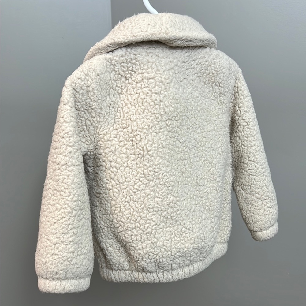 Baby Sherpa Jacket | Carter's Cream Sherpa Jacket - Picture 4 of 4